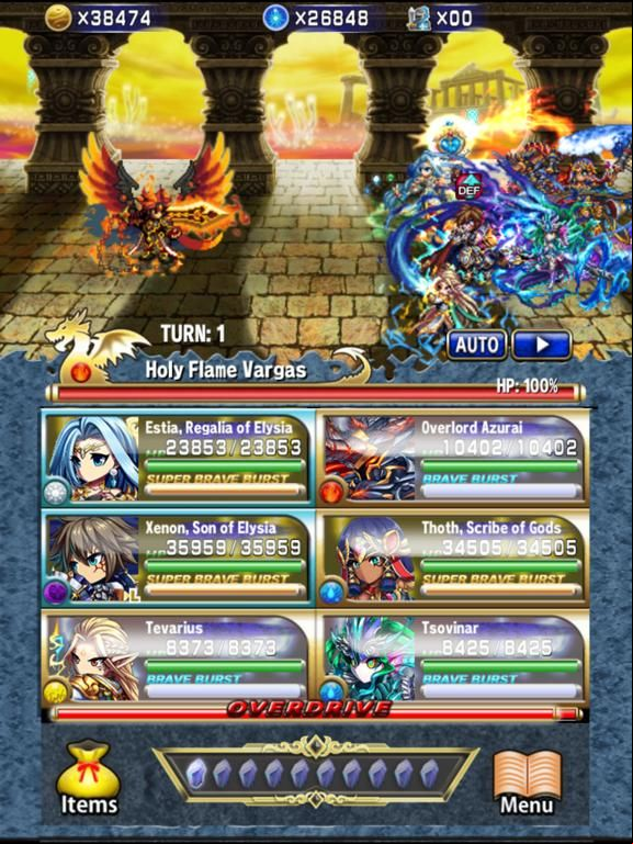 Brave Frontier game screenshot